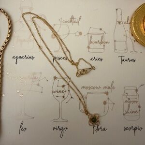 Vintage 12kt Gold Filled Necklace with Green Jade Floral Scrollwork Pendant